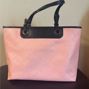 Elegant Pink Quilted Tote Bag